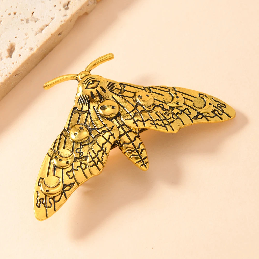 1pc Stylish alloy Vintage Moth bobby pins are ideal for everyday use lifestyle view