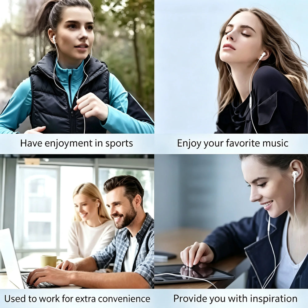 TypeC Wired Headphone Suitable For IPhone15 16 Earbuds Xiaomi 17 15 14 13 12 3.5MM additional angle