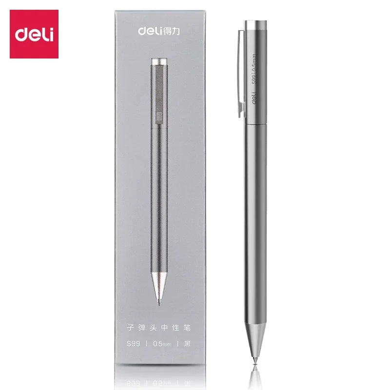 Metal Sign Pen 0.5mm Gel Ink Pens Golden Silver Color Metallic Writing Pen Office