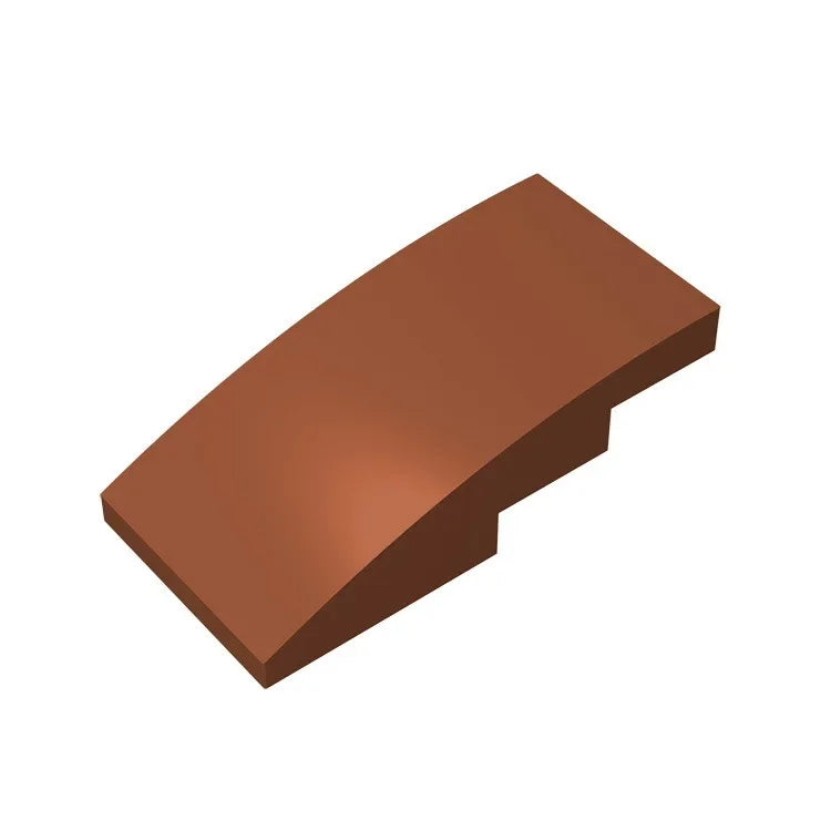 Slope, Curved 4 x 2 Building Block (Gobricks GDS-660) | Compatible with Lego 93606 Pa alternate view