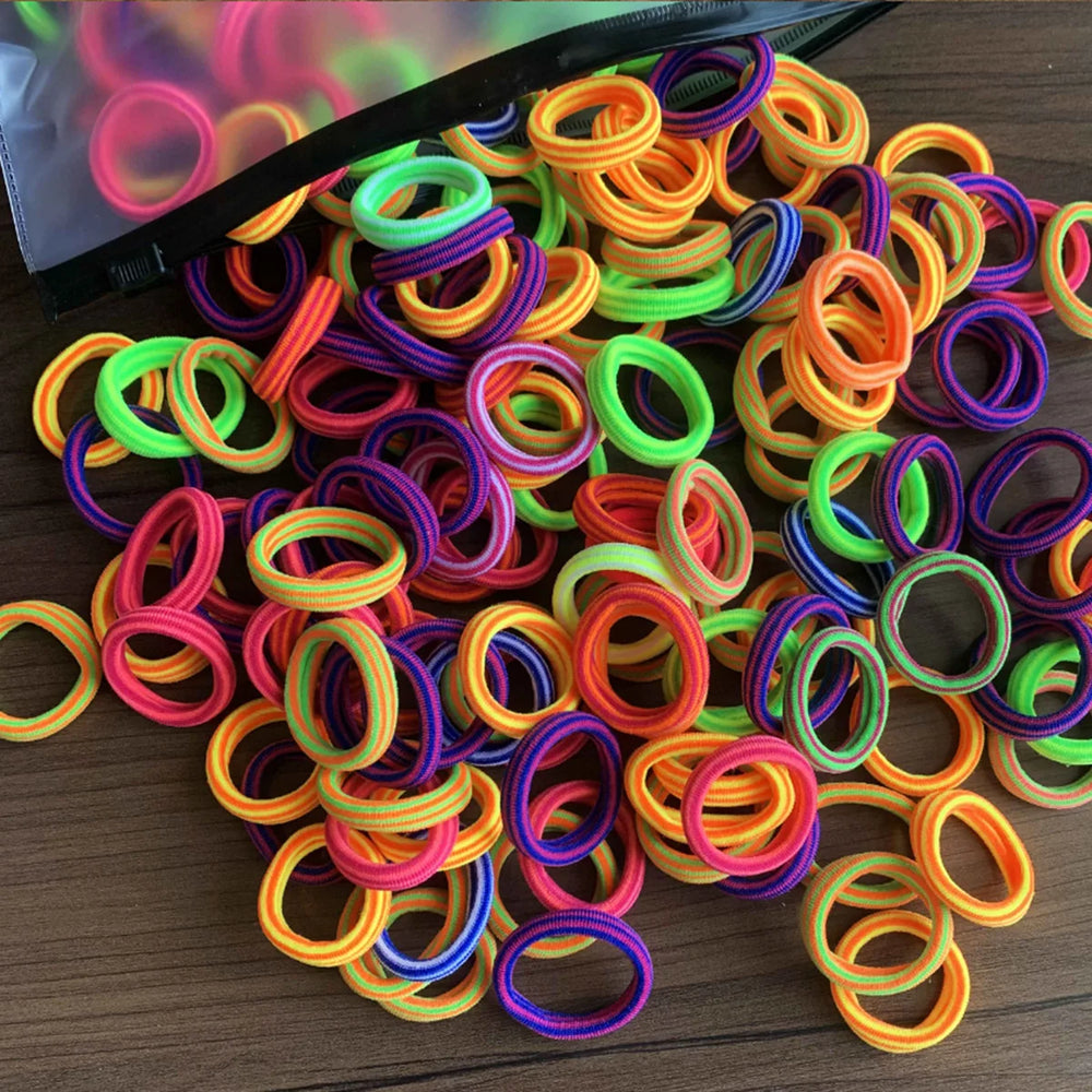 Ties Rubber Band Kids Elastic Hair Leagues Girl Hair for Children close-up view