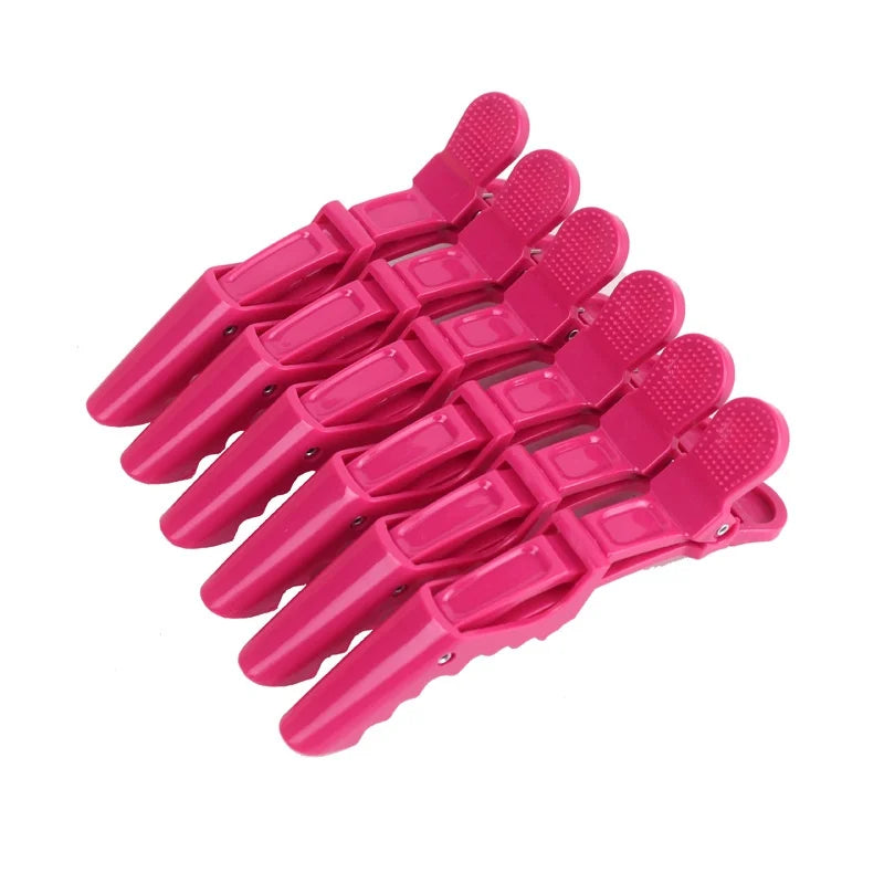 6PCS Alligator Hair Clips Hairdressing Clamps Claws Section Clip Barber Crocodile Hairpi detail view