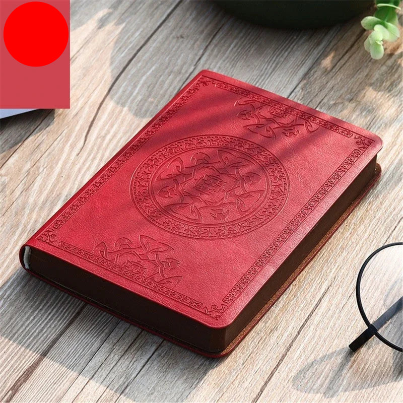 Vintage Leather Notebook – Portable Diary and Journal (A6 Size)