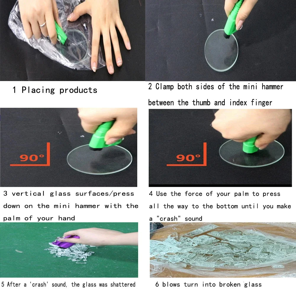 Car Safety Hammer Mini Car with a Multi-functional Escape Hammer to Break the Glass Resc detail view