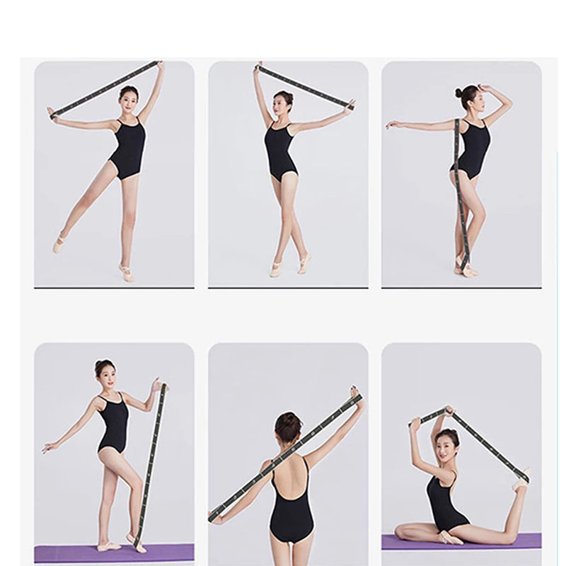 4*90cm Yoga Elastic Stretch Belt | Fitness Resistance Band for Pilates, Dance & Str additional angle
