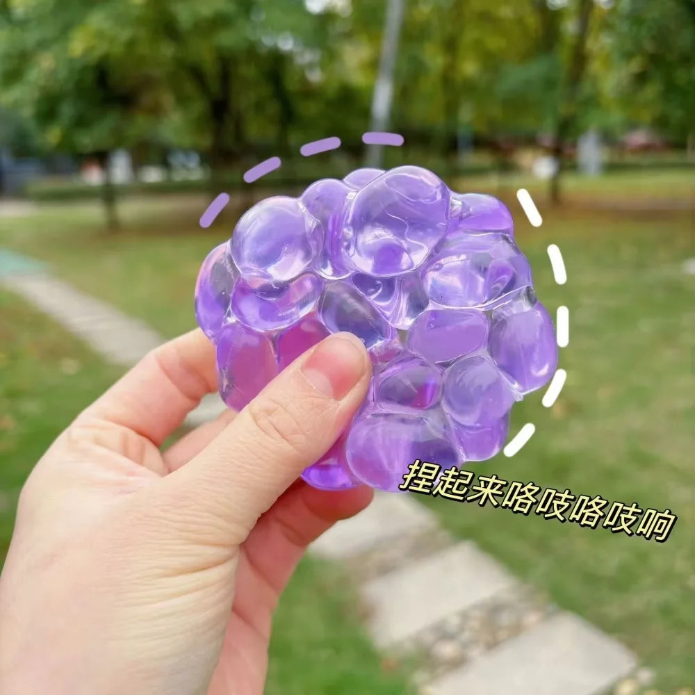 Crunchy Stress Ball Gem Squishy Toy Colorful Stress Relief Toy for Kids Adults Autism alternate view
