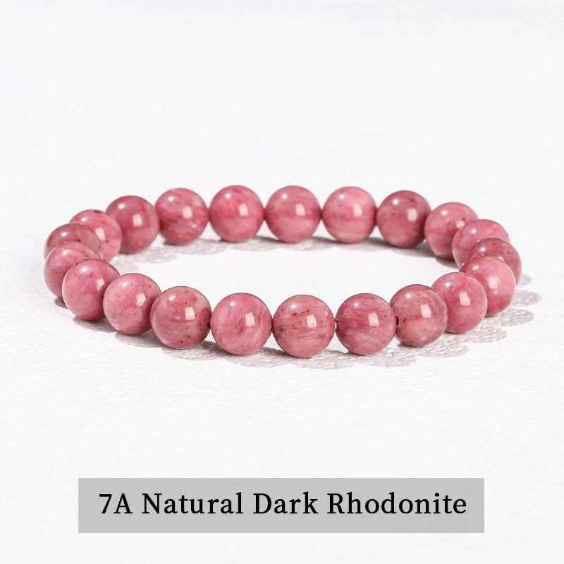 JD Natural Black Spectrolite Flash Smooth Beaded Bracelet Women Men 6 8 10mm Labrador lifestyle view