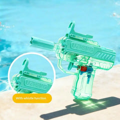 Summer UZI Water Toy | Non-Electric High-Pressure Automatic Water Blaster for Outdoor close-up view