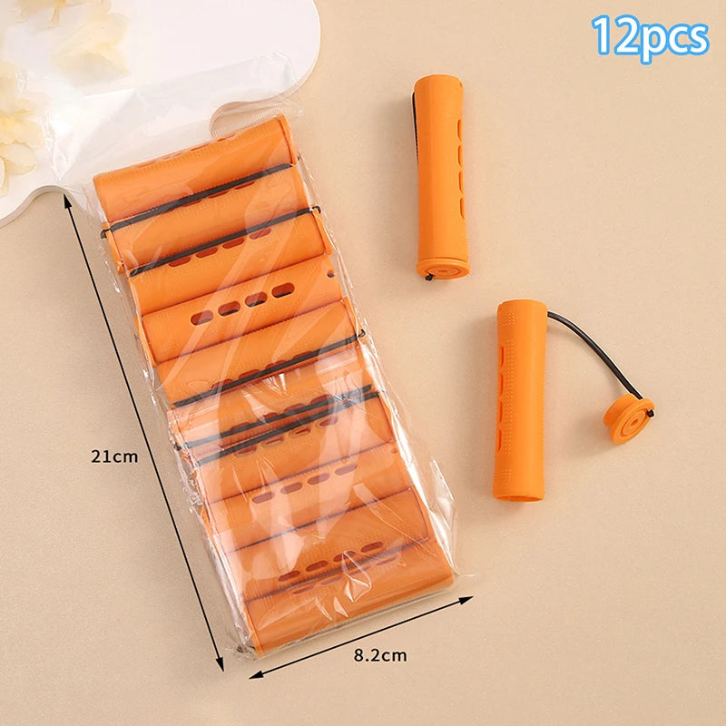 〔YS1〕12pcs Hair Perm Rods Short Cold Wave Rods Hair Curler No Heat Perming Rods Hair C close-up view