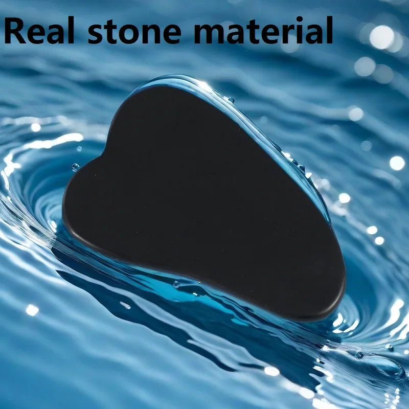 Resin Gua Sha Stone | Face Roller and Gouache Scraper Tool detail view