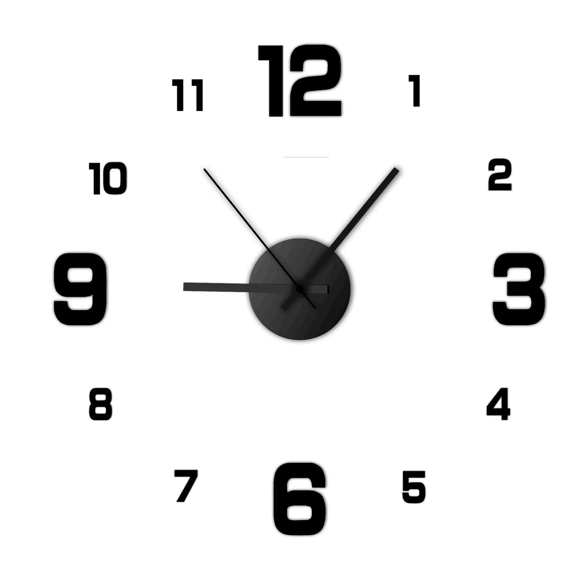 Creative Frameless DIY Wall Clock Wall Decal Home Silent Clock Living Room Office Wal alternate view