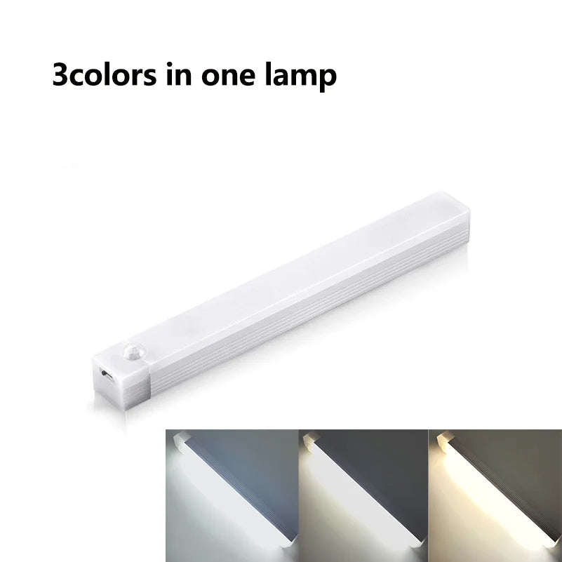 USB Rechargeable Motion Sensor LED Bar Light | 3-Mode Induction Night Light for Kitchen, detail view