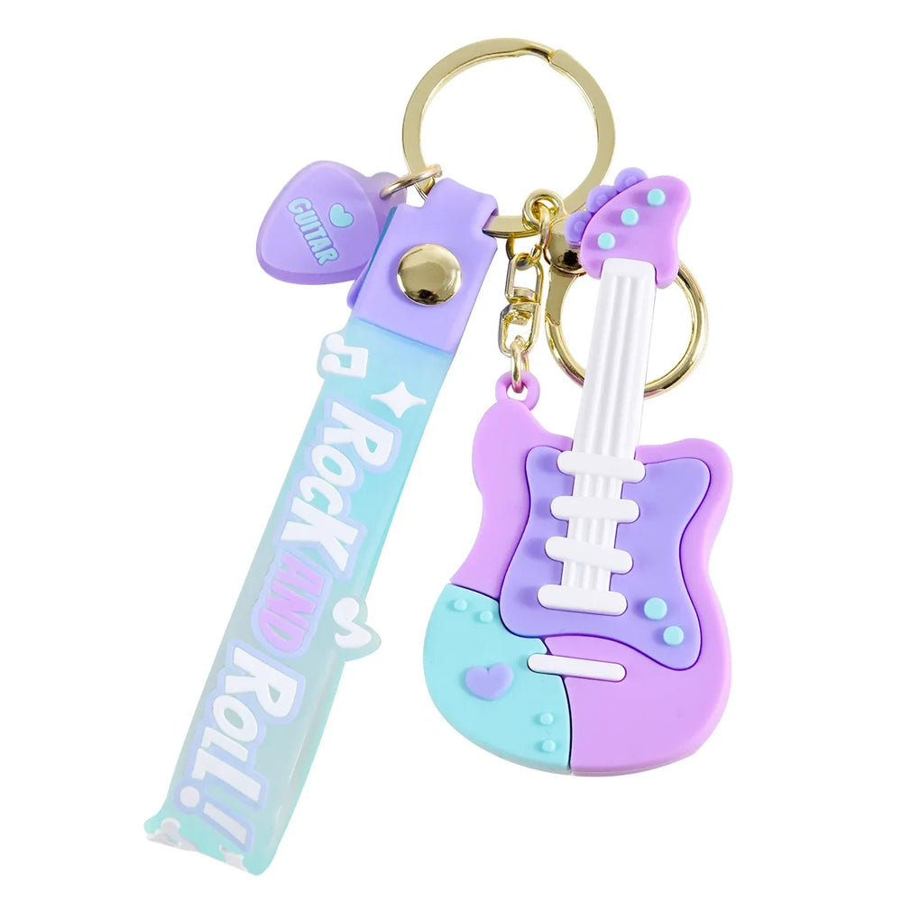 Creative Guitar Keychain | Cool Car Pendant for Music Lovers lifestyle view