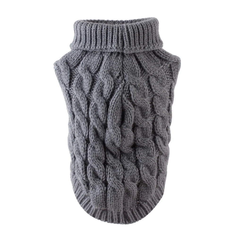 Classic Solid Chihuahua Puppy Dog Sweater for Small Dogs Winter Warm Pet Clothes York alternate view