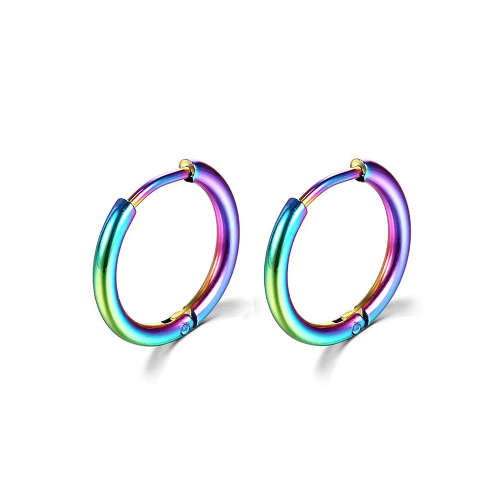 Stainless Steel Gold Hoop Earrings