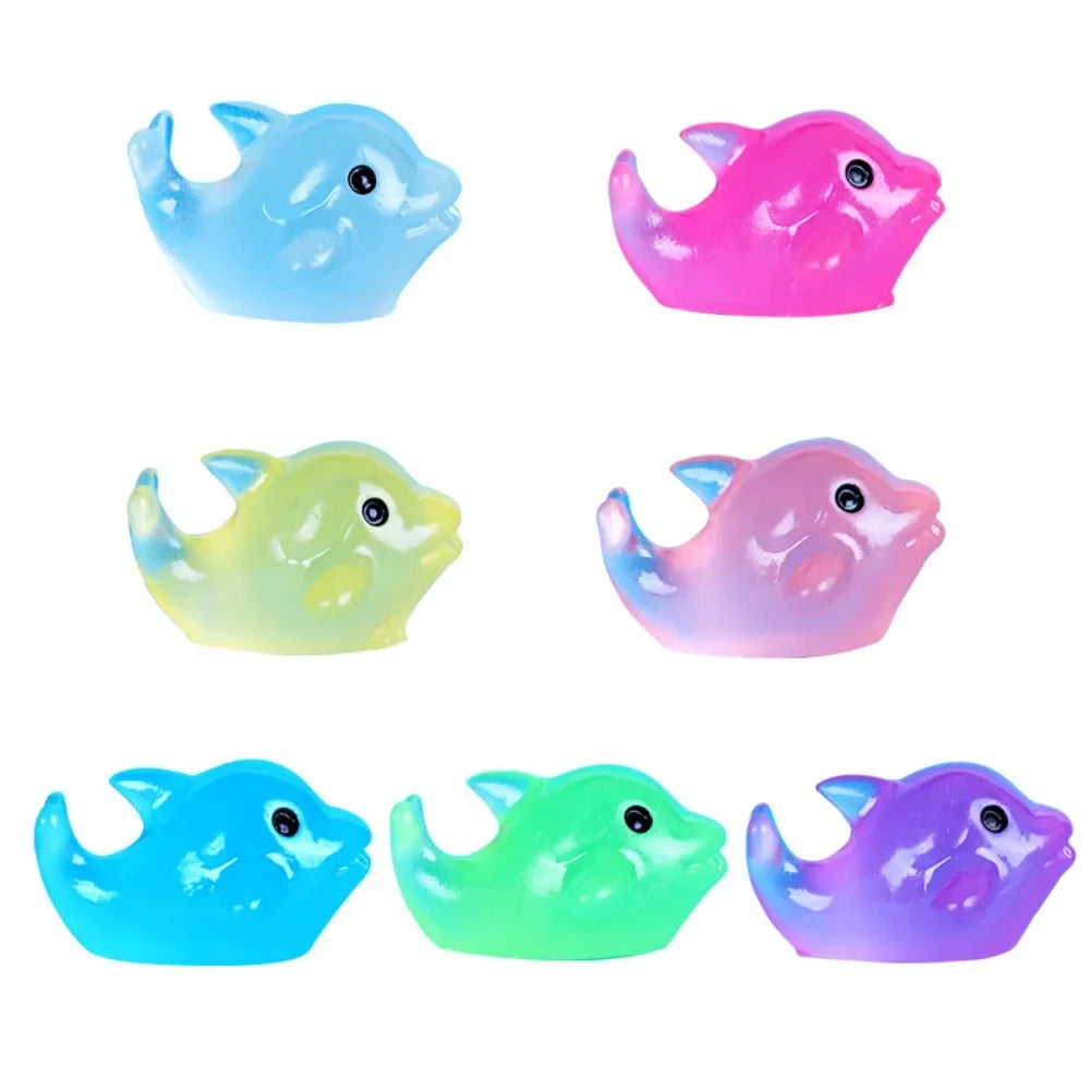 10PCS Mini Luminous Micro Landscape Dolphin Child Animal Table Decoration Miniature O lifestyle view