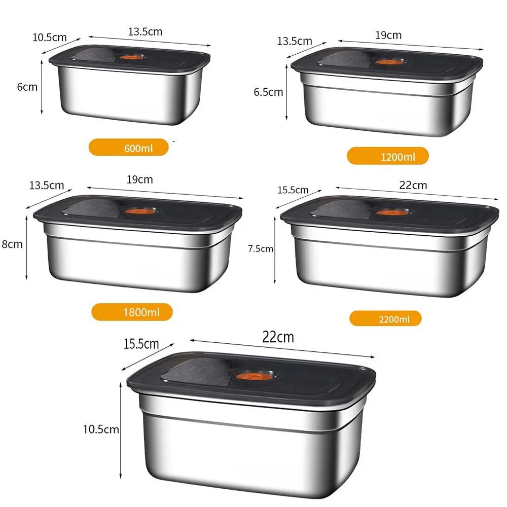 Stainless Steel Camping Lunch Box | Large Capacity Leak Proof Food Storage Containe additional angle