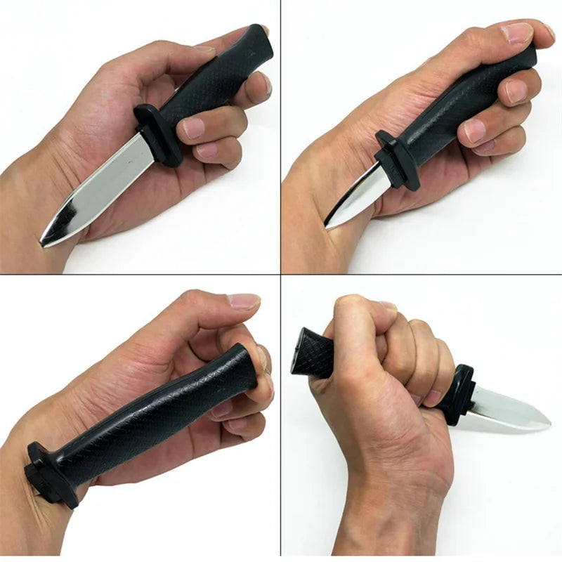 Retractable Fake Knife Toy Plastic Prop Trick Blade Halloween Fools Day Party Cosplay lifestyle view