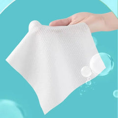 Car paper towel disposable thickened 100% face towel 100PCS makeup soft removal wipes alternate view