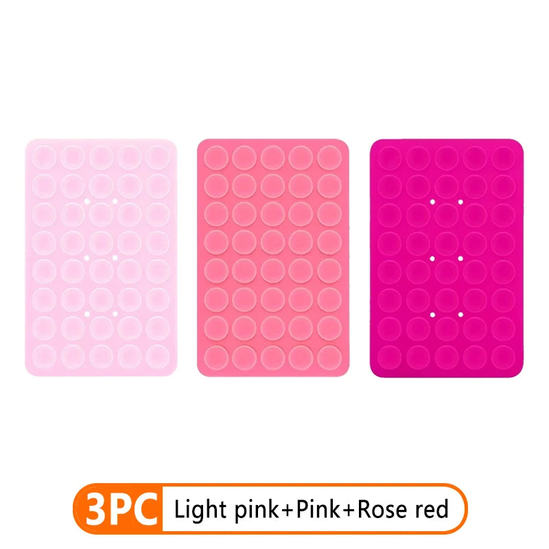 Silicone Suction Cup Phone Holder Multi-Functional Anti-slip Mobile Fixture Pad Double Sided Detachable For iPhone Huawei Tablet