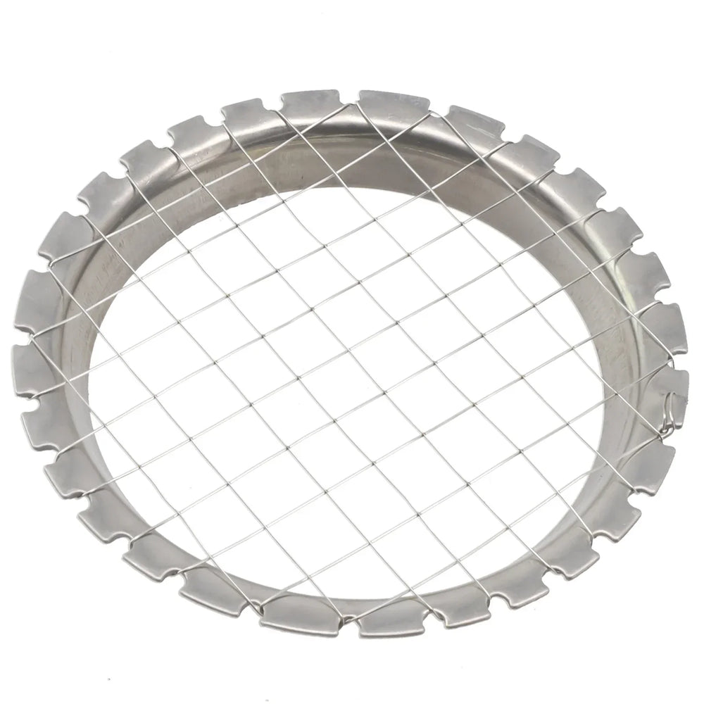 Stainless Steel Round Grid Egg Slicer | Multi-Function Fruit and Vegetable Chopper lifestyle view