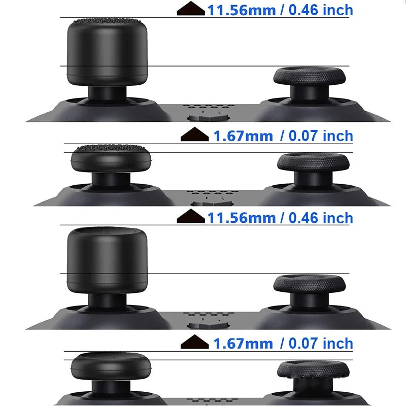 8-Piece Universal Silicone Thumbstick Grips | Anti-Slip Thumb Caps for PS4, PS5, Swit alternate view