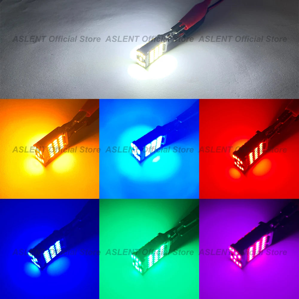 2pcs T15 4014 45chips W16W 921 912 LED Backup Light Reserve Lamp Canbus Bulbs High additional angle