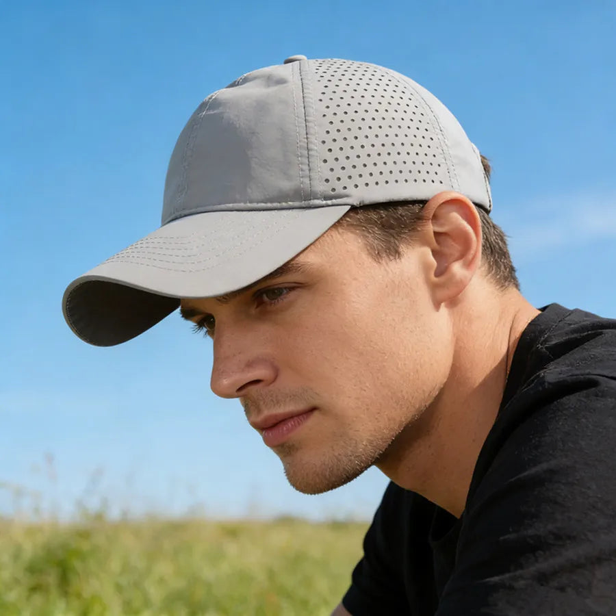 Summer Lightweight Breathable Baseball Cap | Quick-Dry Adjustable Unisex Hat for Hiking and Sun Prot
