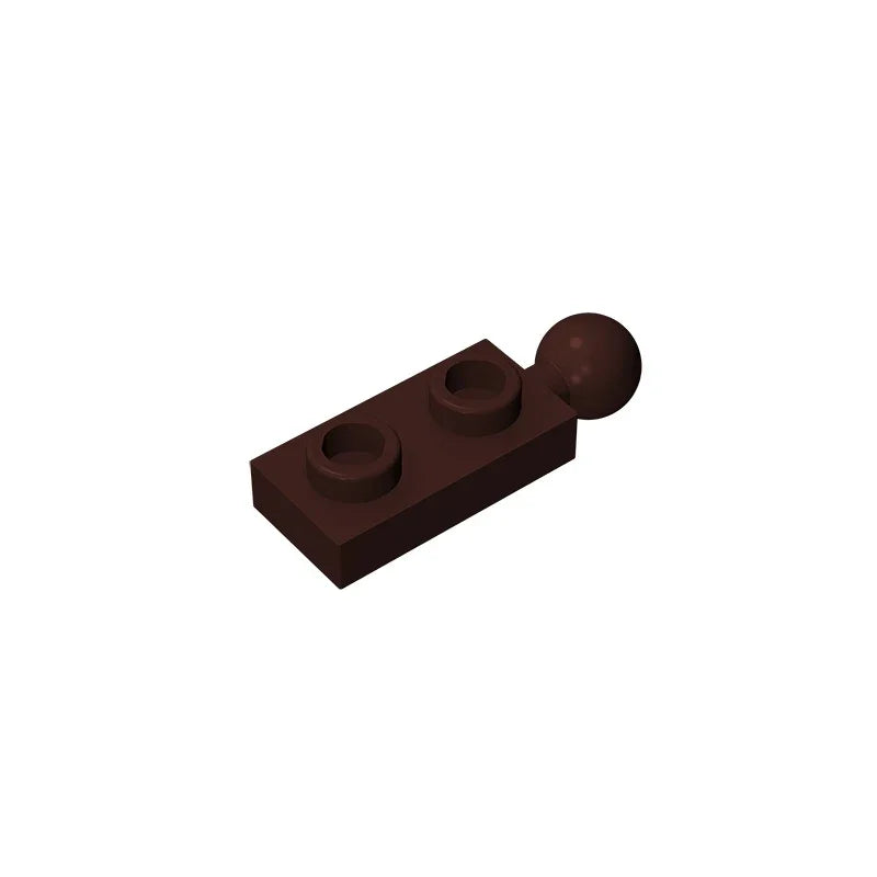 Gobricks GDS-852 Plate Modified 1 x 2 with Tow Ball on End | Building Block for DIY Cr close-up view