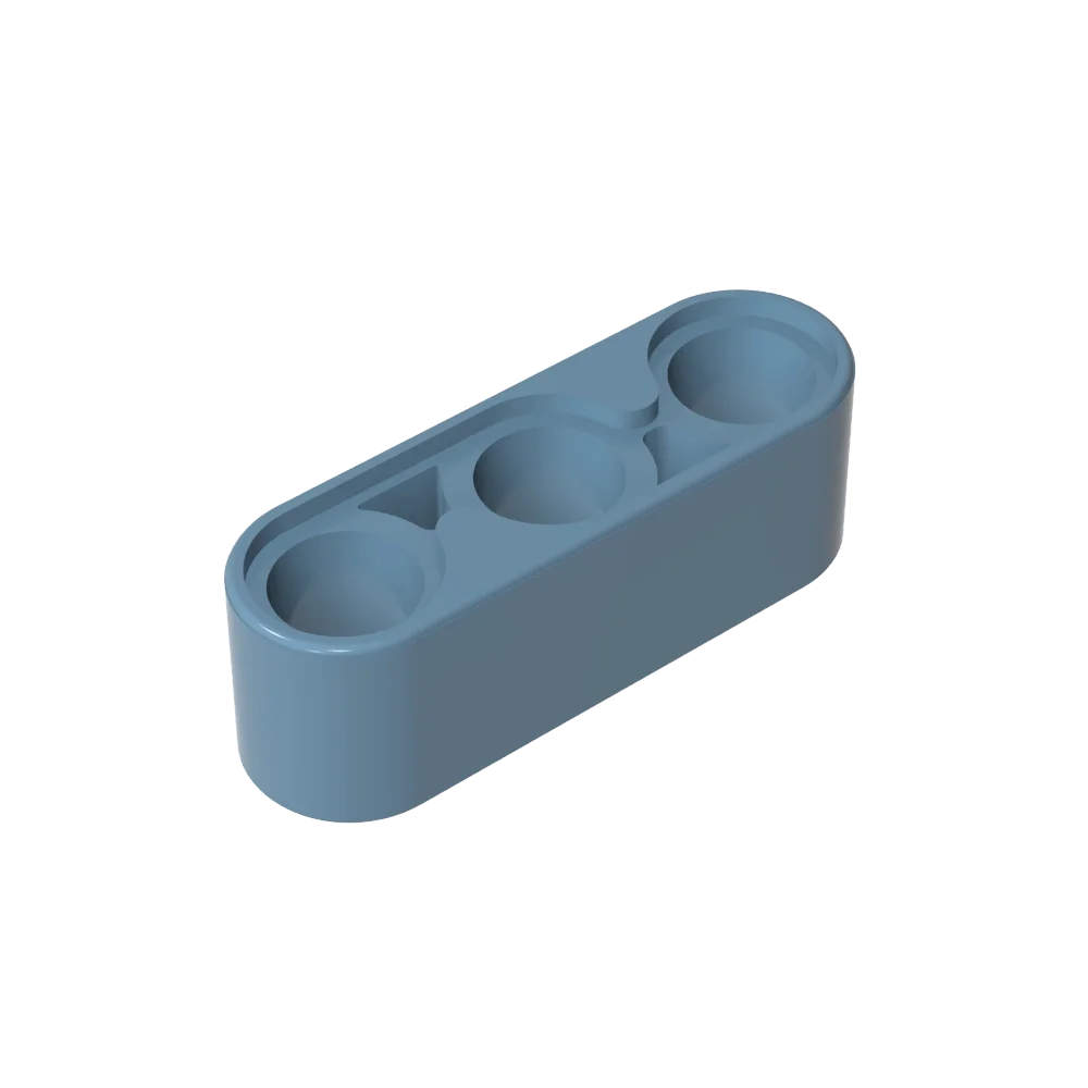 Gobricks GDS-663 Technical Liftarm Thick 1 x 3 | Compatible Building Block for DIY Cre close-up view