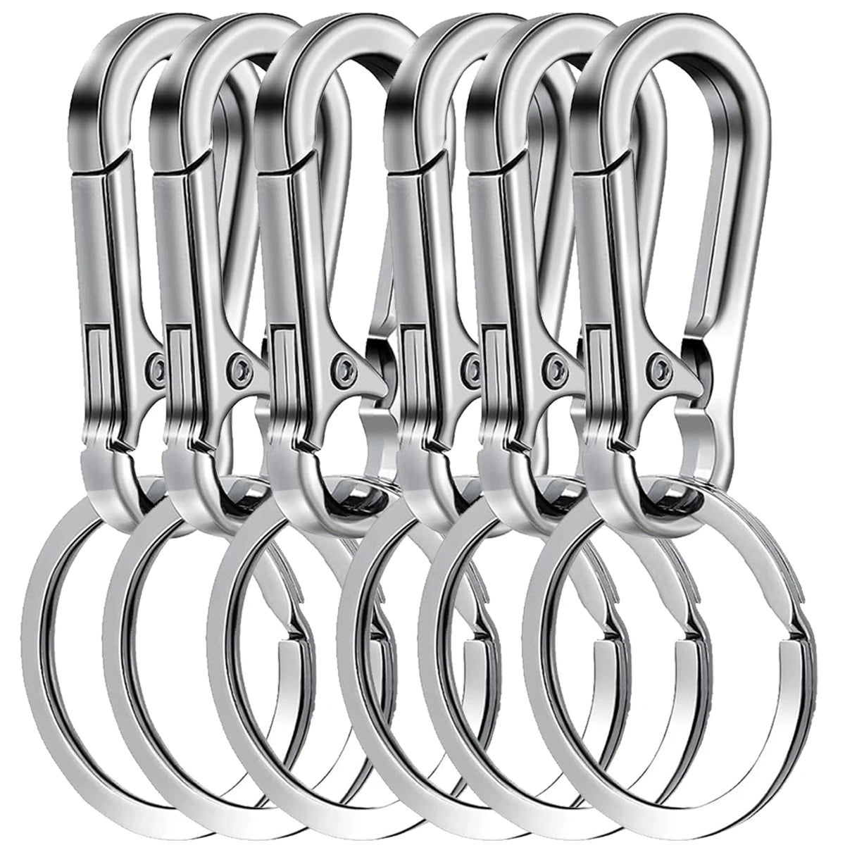 Clip Keychain Metal Carabiner Shape Key Ring Keyring Key Holder Clips Hook Holder Organizer