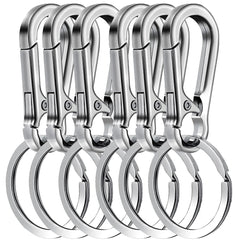 Clip Keychain Metal Carabiner Shape Key Ring Keyring Key Holder Clips Hook Holder Organizer