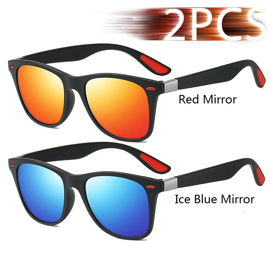 Square Unisex Driving Fishing Sunglasses Men Women Brand Designer Sun Glasses Anti-Gl alternate view