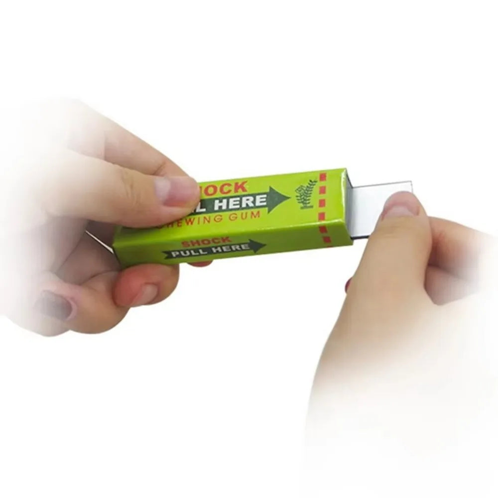 Electric Shock Chewing Gum and Magic Prank Toy for Street Jokes Easy Comedy Holiday Pa close-up view