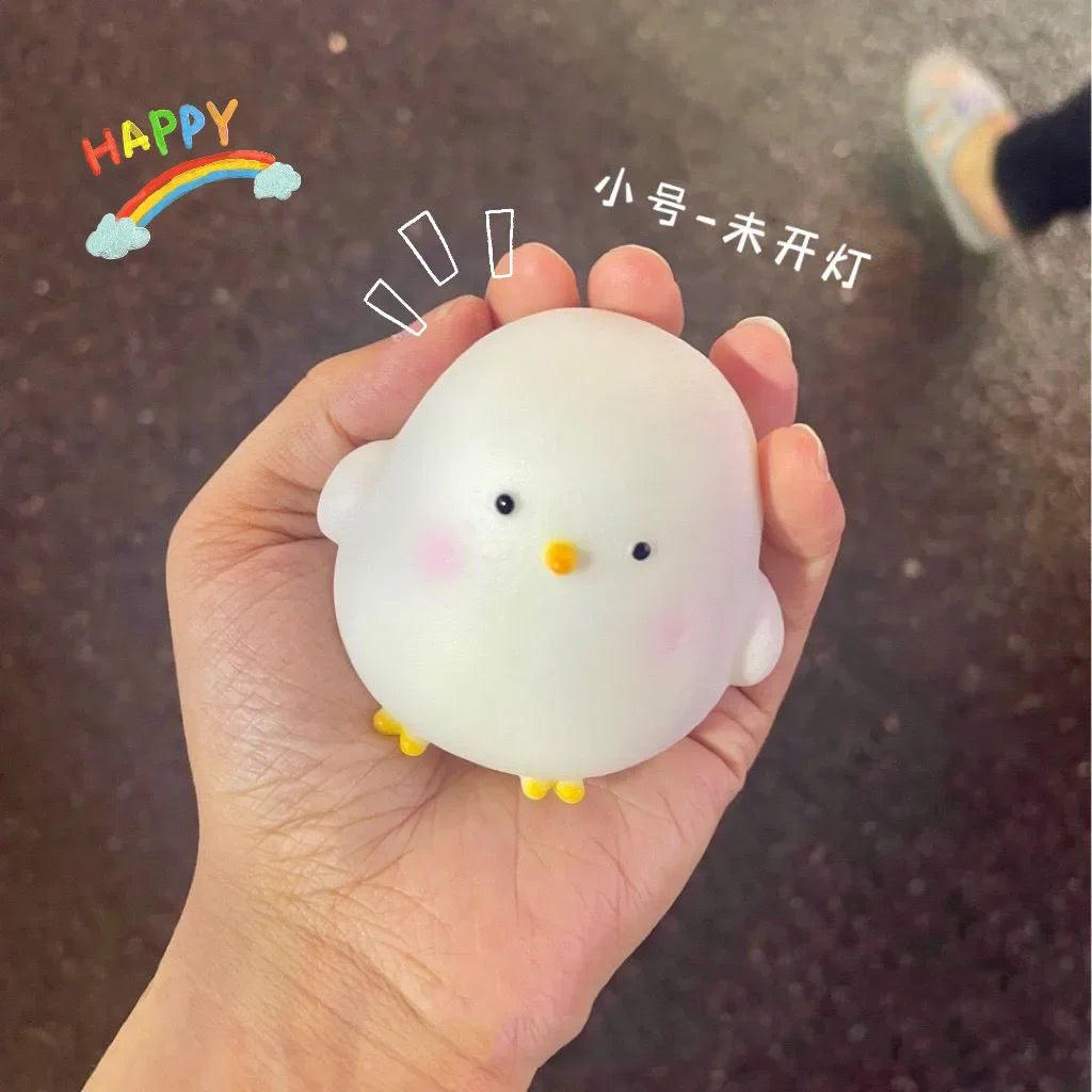Cute Chicken Night Light | Soft Glow Bedside Lamp for Kids Room detail view