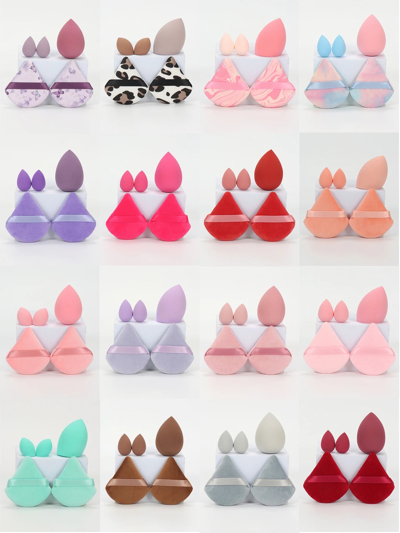 5Pcs Professional Makeup Sponge Set | Soft Polyurethane Foundation Blenders for Flawless Application