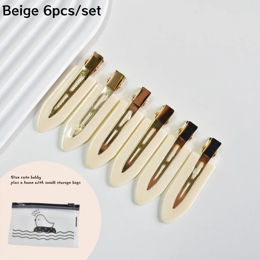 6PCS/SET Women's Multi-Colored Acrylic Non-Bending Hairpin Daily Makeup Face Wash Ban alternate view