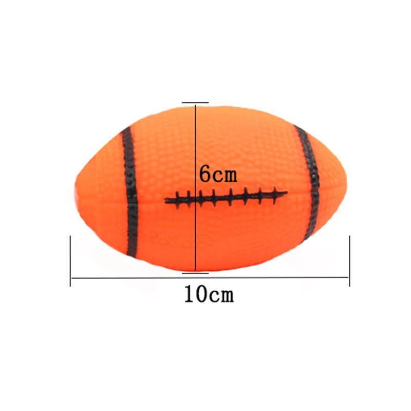 1pcs Diameter 6cm Squeaky Pet Dog Ball Toys for Small Dogs Rubber Chew Puppy Toy Dog Stu detail view