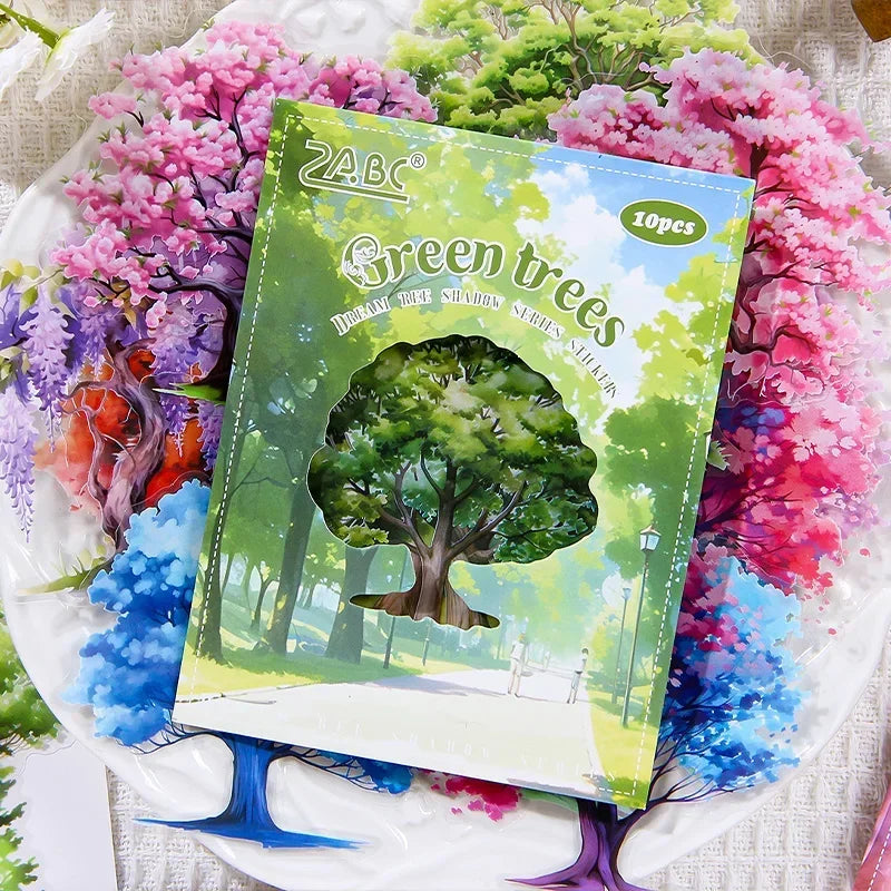 Mr. Paper, Colorful Tree Theme Stickers, Scrapbook Collage, Phone Case, Diary, Photo alternate view