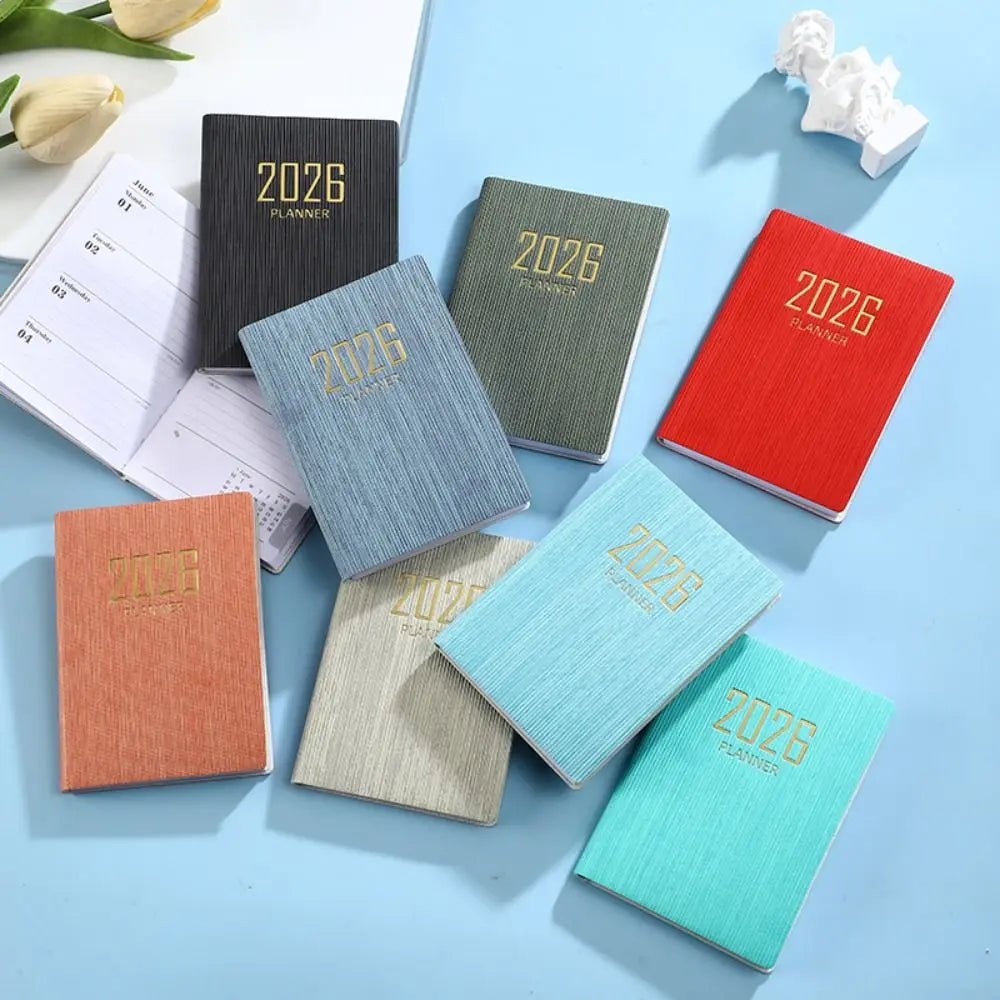 Portable A7 2026 Agenda Book – Pocket Weekly Planner with Calendar