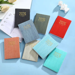 Portable A7 2026 Agenda Book – Pocket Weekly Planner with Calendar