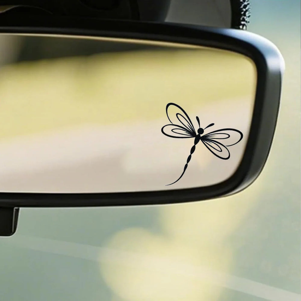 Dragonfly Mirror Stickers, Dragonfly Lovers Car Stickers, Dragonfly Stickers, Sun V additional angle