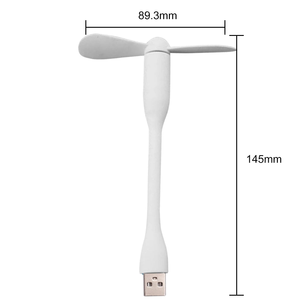 Mobile Phone USB Mini Fans Creative Mini Fan Portable Micro Fan Flexible Summer Travel close-up view