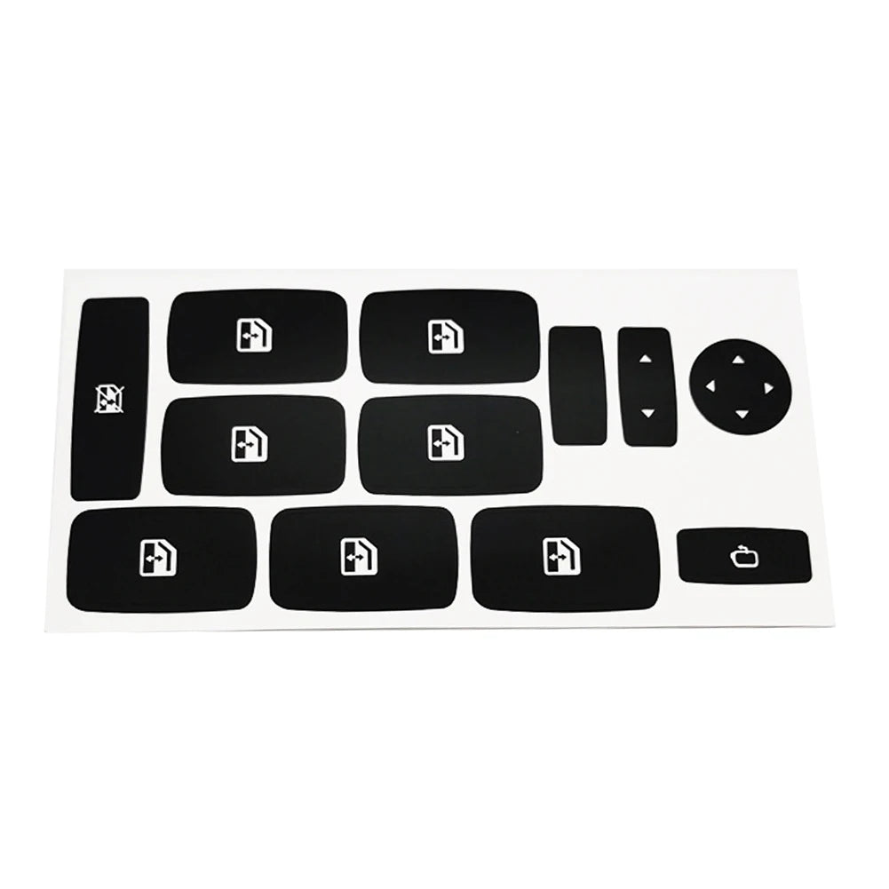 Fiat Croma 05-11 Button Repair Sticker Black Vinyl alternate view