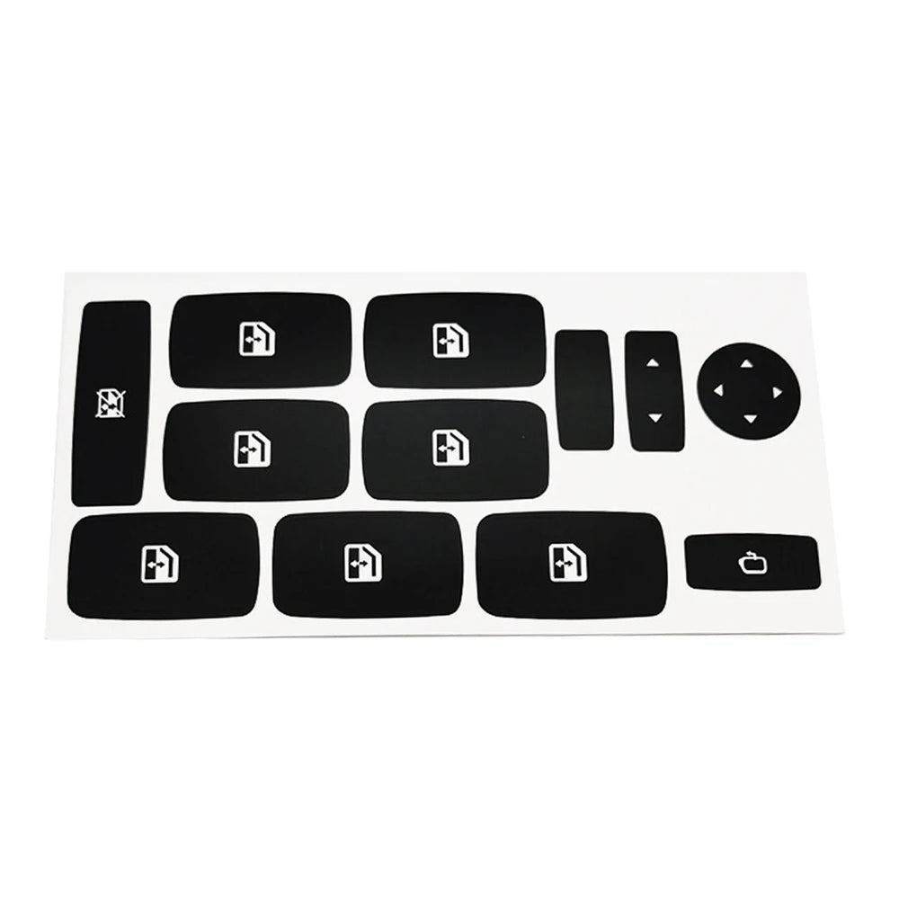 Fiat Croma 05-11 Button Repair Sticker Black Vinyl alternate view