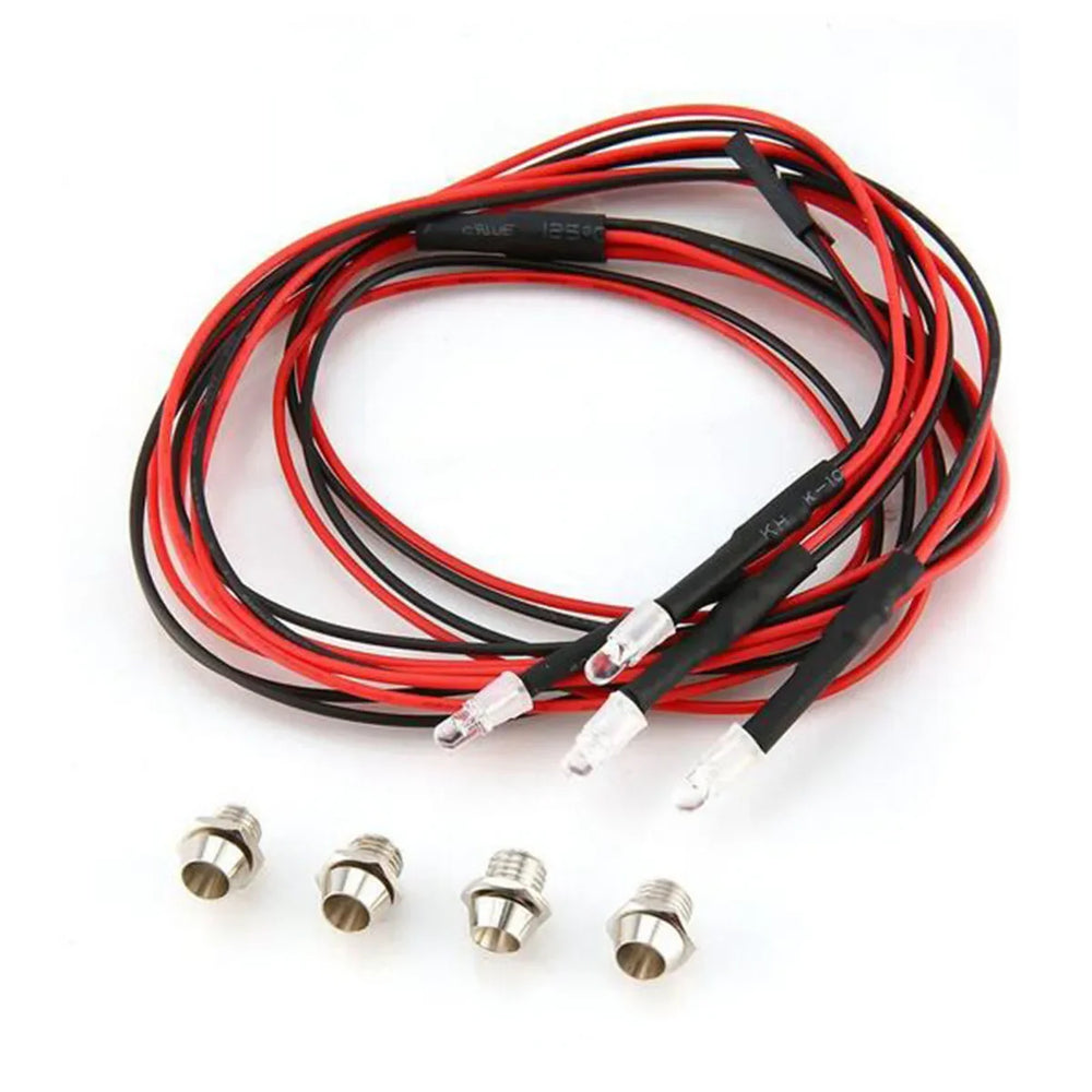 RC LED Light Kit Headlamps for 1/10 1/8 1/12 RC Car Truck Crawler Drift Car Headlight close-up view
