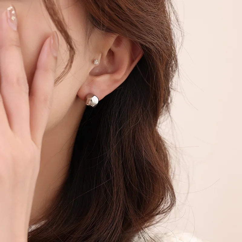 925 Silver Stud Earrings for Women detail view