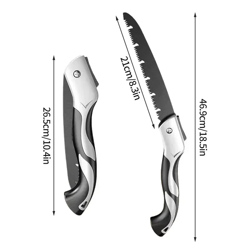Folding Hand Saw – Portable Pruning and Woodworking Tool