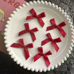 10pcs Bowknot Cotton Doll Hair Pins Doll Hairpin Accessories Tiny DIY Mini Hair Clip Cute 4cm Doll Wig Clips Birthday Gift