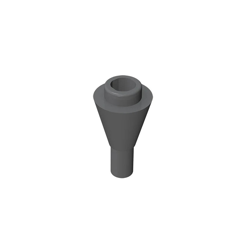 Gobricks GDS-1138 Cone 1 x 1 Inverted with Bar | Building Block for DIY Creations close-up view